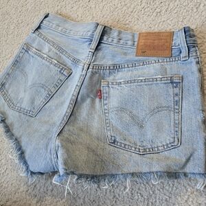 155. Levi's Distressed Denim Shorts
